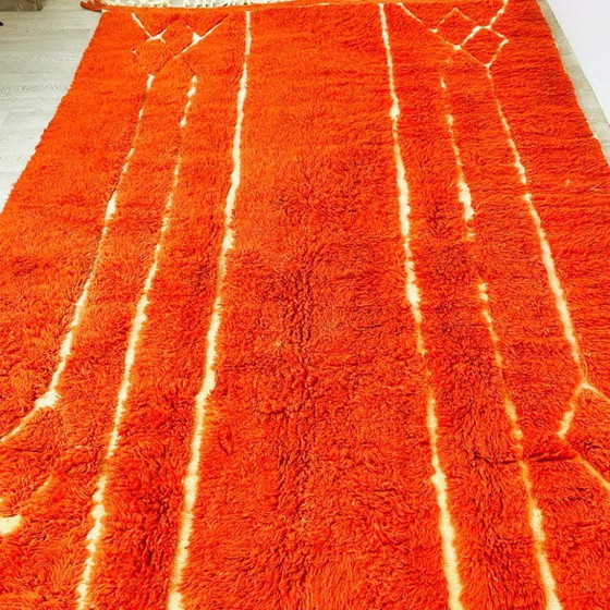 Image 1 of Orange handmade rug 200cm x 300cm