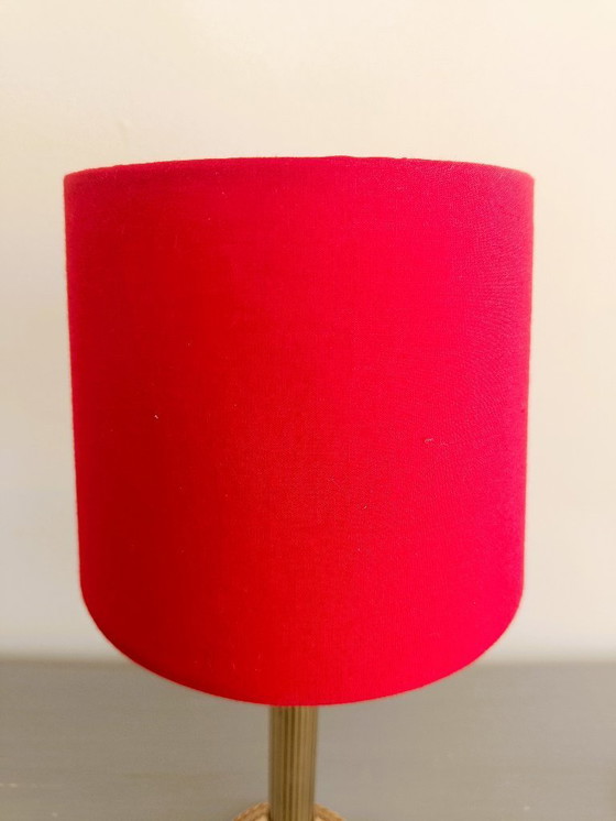 Image 1 of Art Nouveau lamp in verguld messing