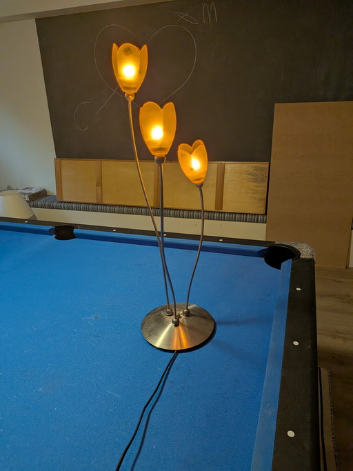 Vintage Harco Loor Tulip Table Lamp 1980s