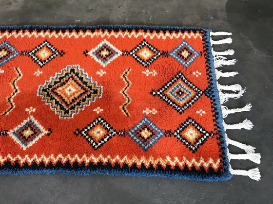 Image 1 of 60s 70s runner Carpet Rug Space Age Flower Power Design 60s 70s