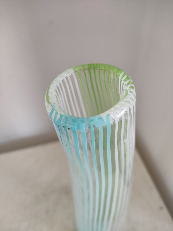 Image 1 of Vaso di design vintage in filigrana di Murano Dino Martens