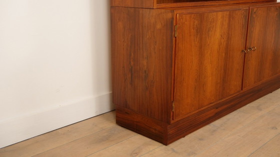 Image 1 of Buffet haut vintage | Bibliothèque | Armoire à disques | Palissandre | Hundevad pour Omann Jun