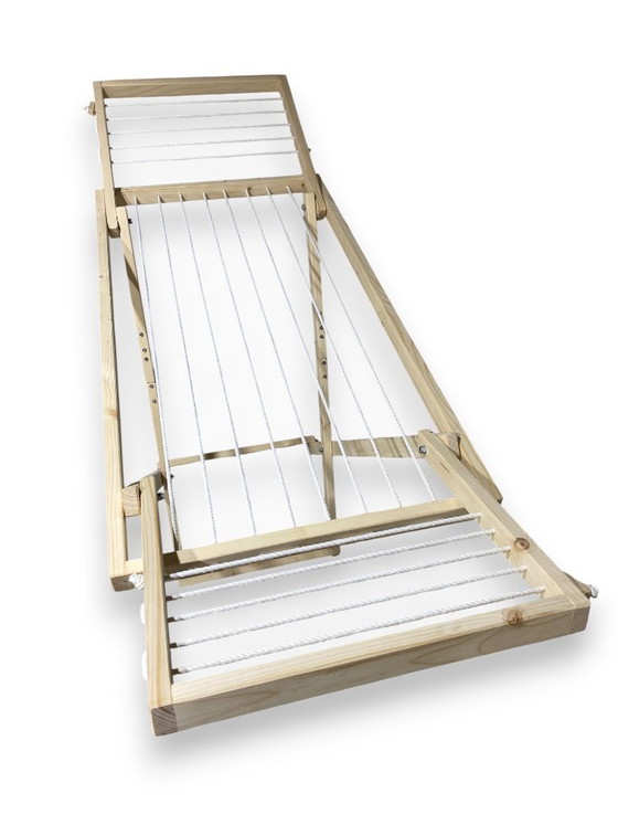 Image 1 of Wooden Clothes Airer, Laundry Drying Rack - Rustic Furniture, Foldable Horse