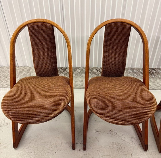Image 1 of Ensemble de 4 chaises au design vintage