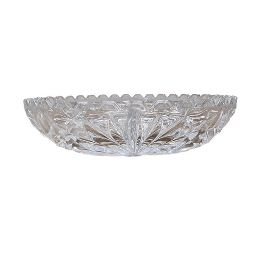 Vintage Polished Crystal Appetizer Bowl