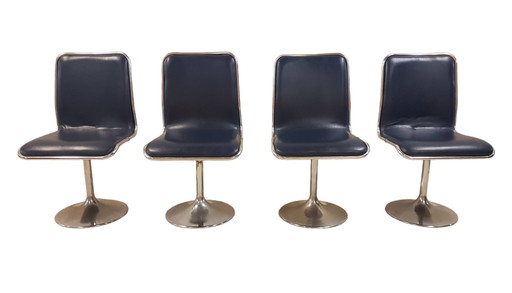 Chaises Tacke à trompette tulipe de l'ère spatiale des années 70
