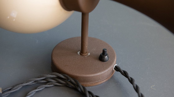 Image 1 of Dark brown Herda Diabolo Space Age Mushroom Wall Lamp