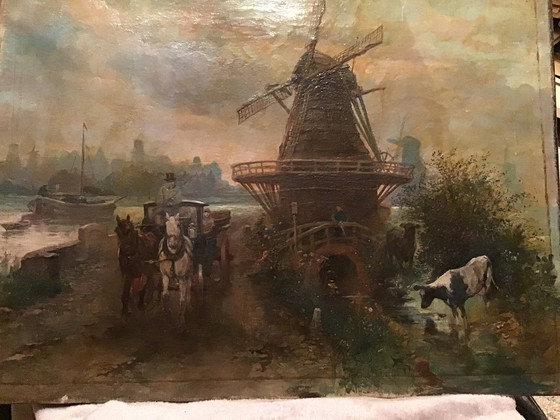 Image 1 of Pintura antigua Escuela de La Haya