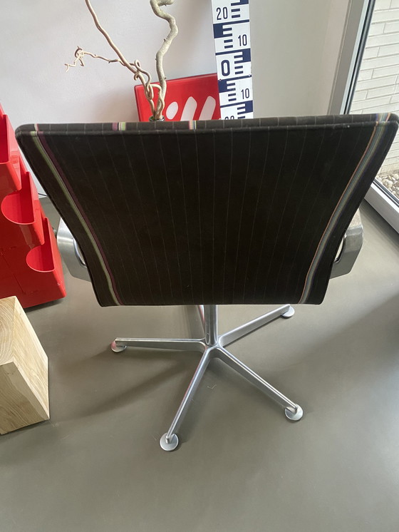 Image 1 of 1x Arne Jacobsen Fritz Hansen Oxford Stuhl Drehstuhl Bürostuhl Paul Smith quadratisch