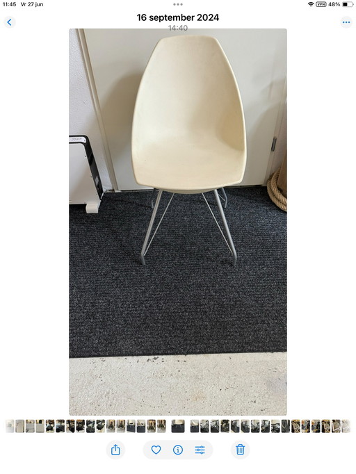 Satz von sechs Designer-Schalensitzen
