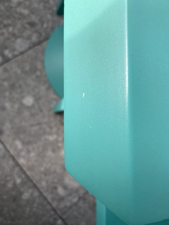 Image 1 of Kartell by Philippe Starck – Miss Balu tafel + 2 Miss Global stoelen – turkoois design set