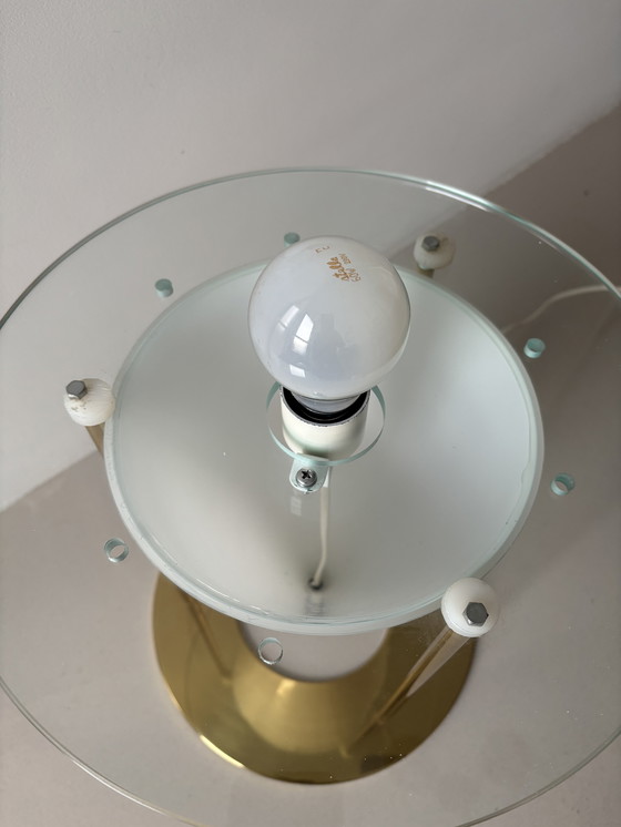 Image 1 of Italian 1980 vintage table lamp in the style of Fontana Arte