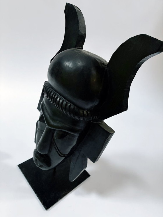 Image 1 of Afrikanische Stammeskunst • Senufo-Maske • Elfenbeinküste • Ebenholz • 1960