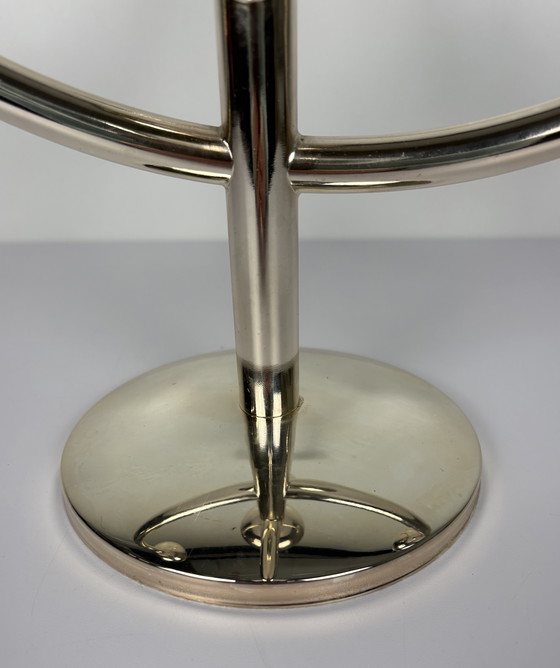 Image 1 of Vintage Spoetnik Dutch Design kandelaar Bijenkorf chroom