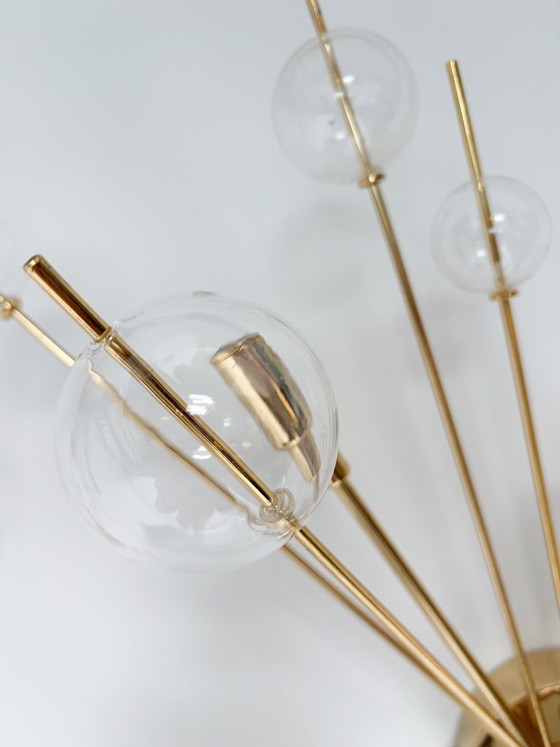 Set of 2 Italian Wall lights with glass spheres, 1970s – Metal (photo 6 of 15)
