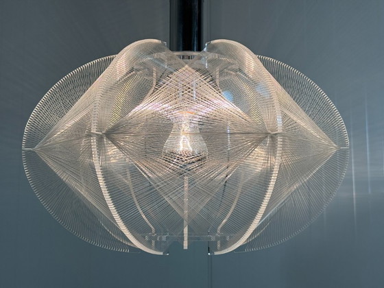 Suspension Swag de Paul Secon, Sompex années 1960, Plexiglas, Transparent (photo 4 sur 14)