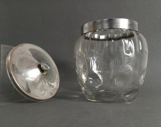 Image 1 of Koloman Moser Art Nouveau 'meteor' glass box with lid for Bakalowits Söhne 1900