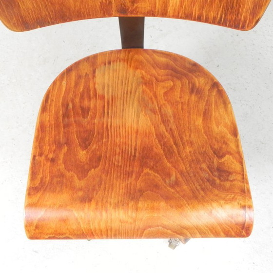 Sedia da ufficio Bauhaus, sedia da studio KRENZER, anni '30 – Sedie girevoli, Ghisa, Legno (photo 21 of 28)
