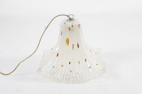 Image 1 of Postmoderne Italiaanse Murano glazen luster 80s