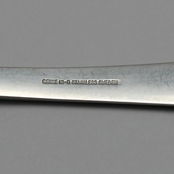 Image 1 of Folke Arström (1907-1997) - Gense Schweden - Modell Facette - Edelstahl 18-8 - Set aus Fleischmesser und Gabel (2x)