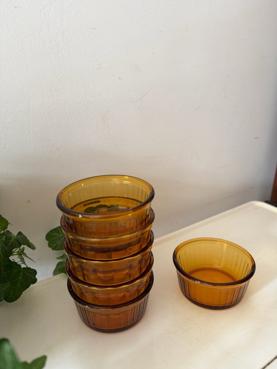 Set di 6 ciotole Duralex color ambra, Bicchieri e caraffe, Vetro, Dorato (foto 3 di 5)