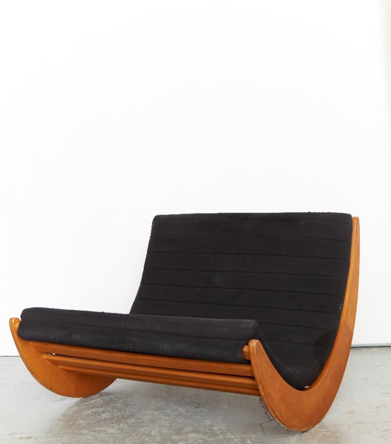 Tandem Relaxer 2-in-2 schommelstoel van Verner Panton voor Rosenthal, jaren 70.