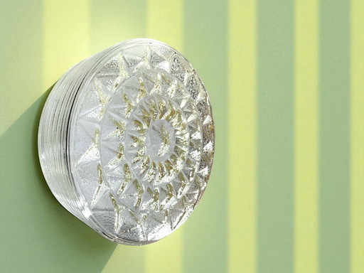 Paire de lampes encastrées en verre pour plafond ou mur