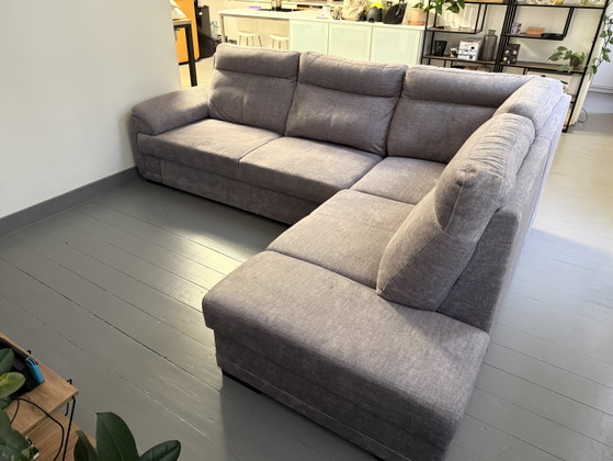 Beau canapé d'angle gris en forme de L à vendre – Seats and Sofas, Canapés d'angle, Textile (photo 7 of 8)