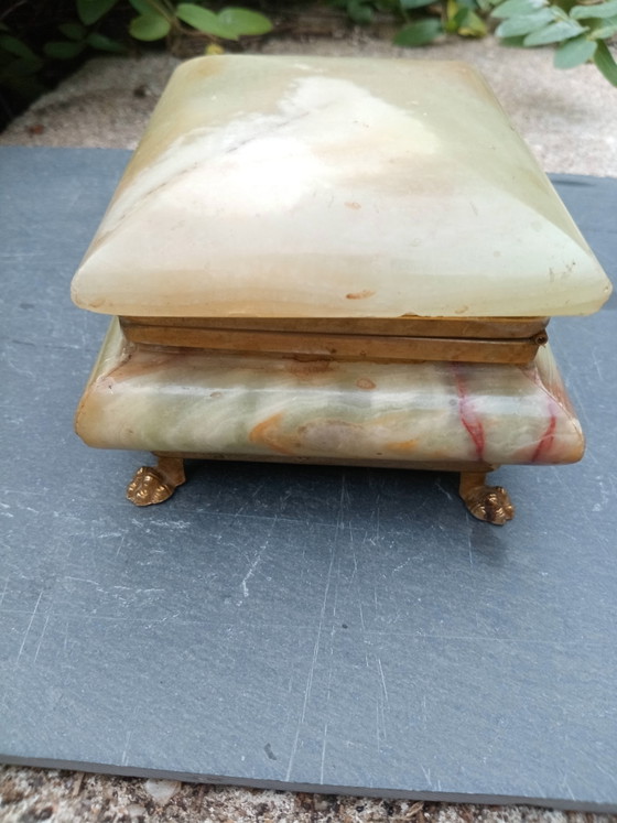 Vintage 60s Italian Onyx Jewelry Box – Decorative Objects, Stone (photo 8 of 9)