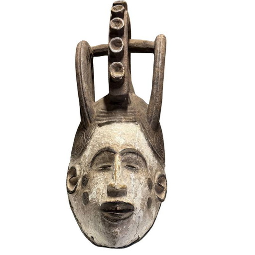 Decorazione Murale - Autentica Maschera Antica Igbo Agbogho Mmuo – Rituale Verificato