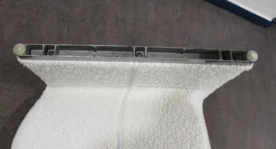 Sessel aus cremefarbenem Bouclé-Stoff, Anonima Castelli, Modern (Foto 11 von 12)