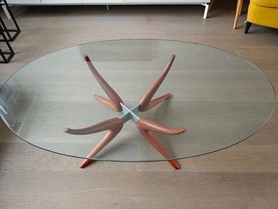 Image 1 of Porada Denuo Salontafel – Italiaans Design – Massief Hout & Glas