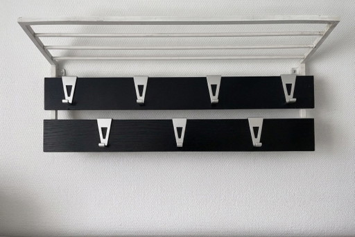 Charming vintage mid-century design coat rack (Pastoe style) – kapstokken, Wood, Metal