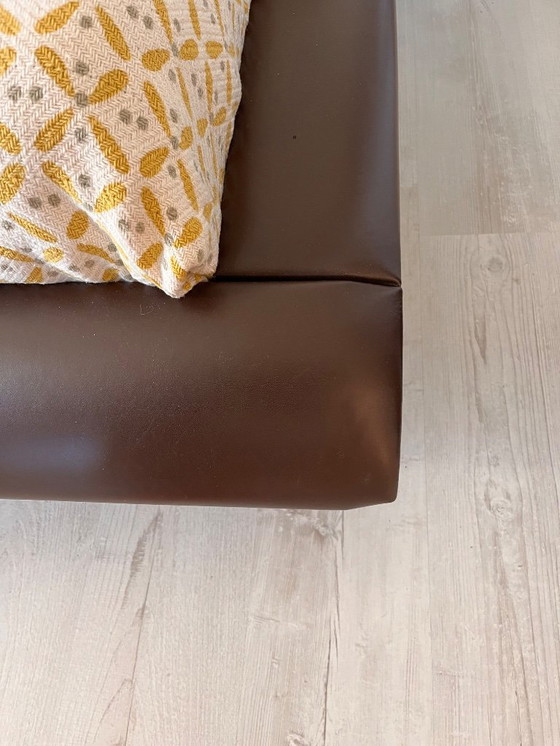 Image 1 of Roche Bobois "Vanity" Leather Bed (L. Gorgoni) + Complete Set