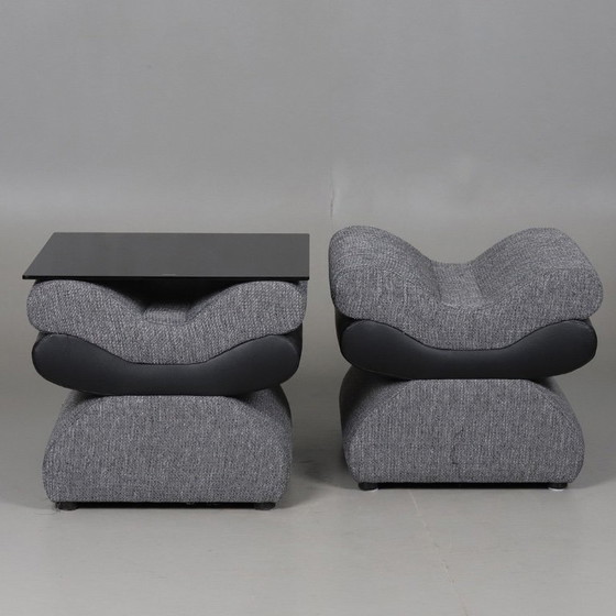 Image 1 of Ensemble de canapés italiens haut de gamme Amazon, 5 pièces
