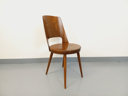 Vintage Mondor chair by Baumann in wood from the 60s