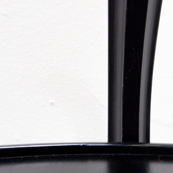 Image 1 of Chariot à boissons en bois de style milieu du XXe siècle avec une finition ébonisée 