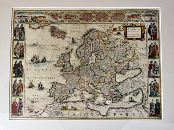 Image 1 of Mapa de Europa por G. Blaeuw