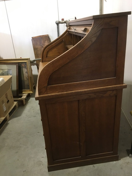 Image 1 of Desk with shutter in light oak