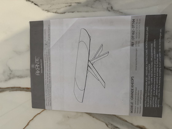 Image 1 of Nieuwe luxe Akante eettafel – keramisch – nooit gebruikt