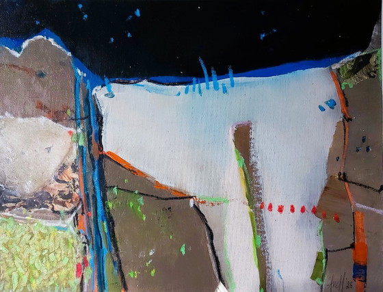Cliff - Painting - Acrylic Mixed Techniques – Paintings & Drawings, Canvas (photo 5 of 5)