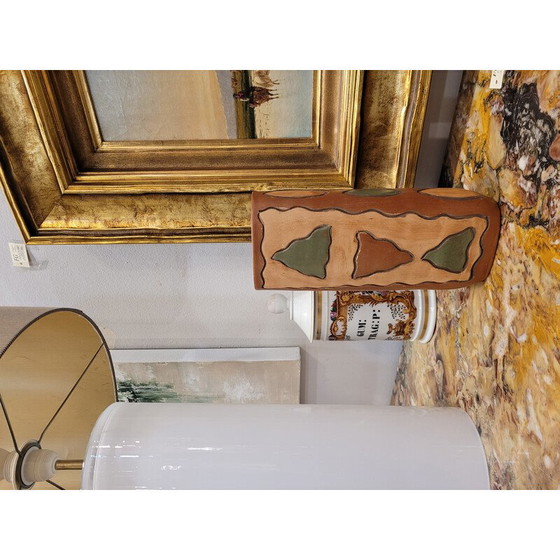 Image 1 of Vintage brown ceramic vase, France