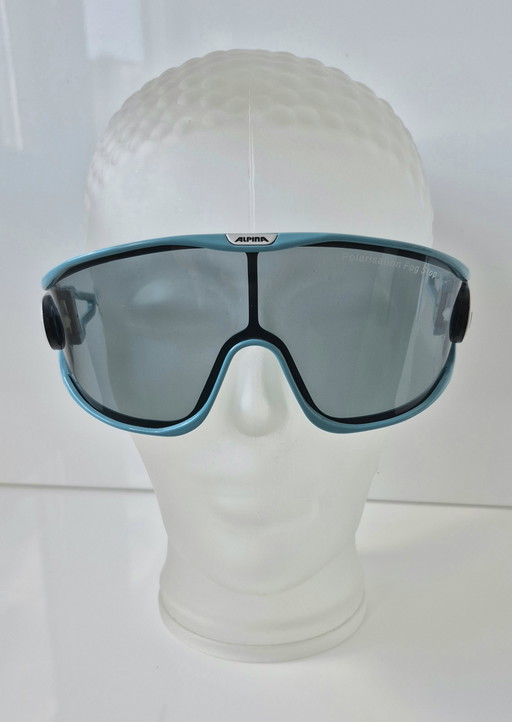 Occhiali da sole/occhiali da sci vintage Alpina Swing, circa 1980, adatti sia come decorazione che come occhiali da indossare.