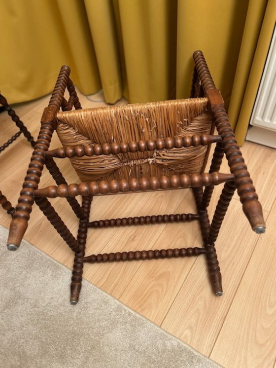 Image 1 of Sedia vintage in vimini a bobina