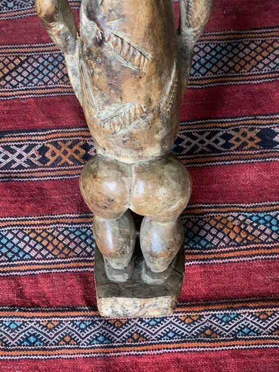 Large Baoulé Ancestor Statue, 63cm, Antique Wooden Sculpture (photo 25 of 30)