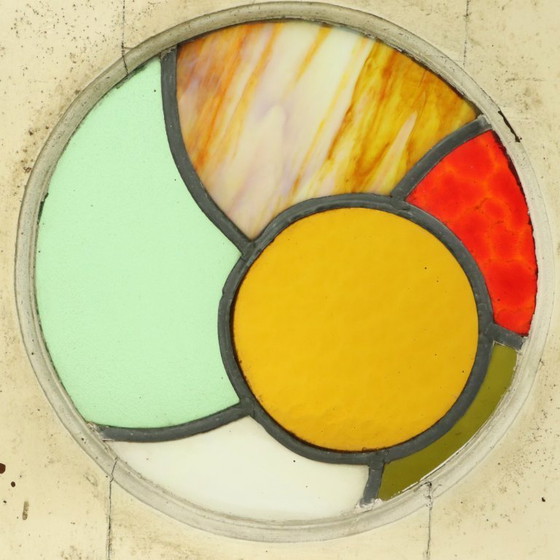 Image 1 of Colorful Stained Glass Panel