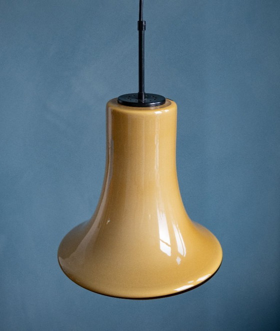 Image 1 of Rare lampe à suspension Flygsfors suédoise des années 1960 par Wiktor Berndt