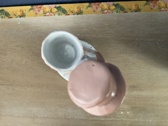 Image 1 of Lot de 2 pyrogènes de la fin du XIX ème siècle , porcelaine polychrome 