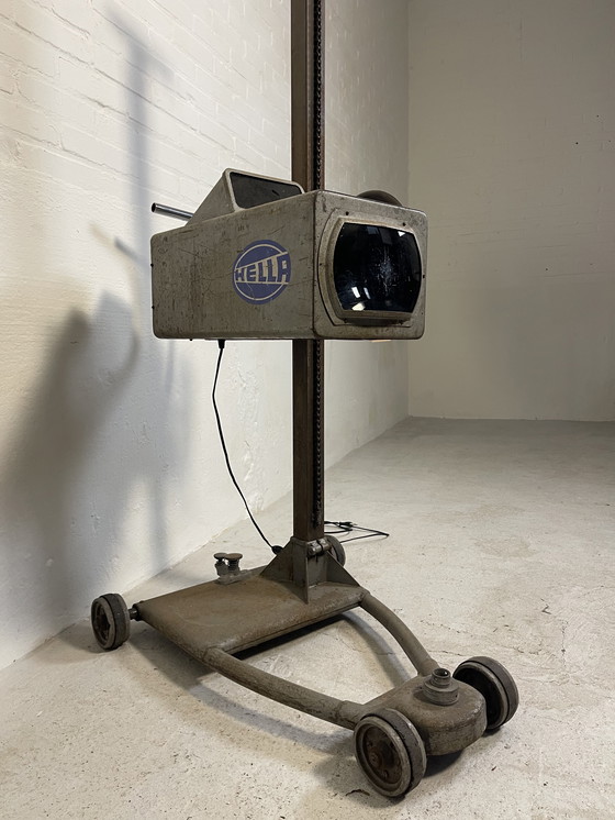 Image 1 of Lampada da terra retrò industriale vintage con faro Hella