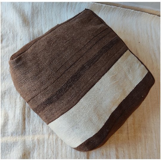 Image 1 of Kelim pouf set, Berber seat cushion with 1 decorative cushion